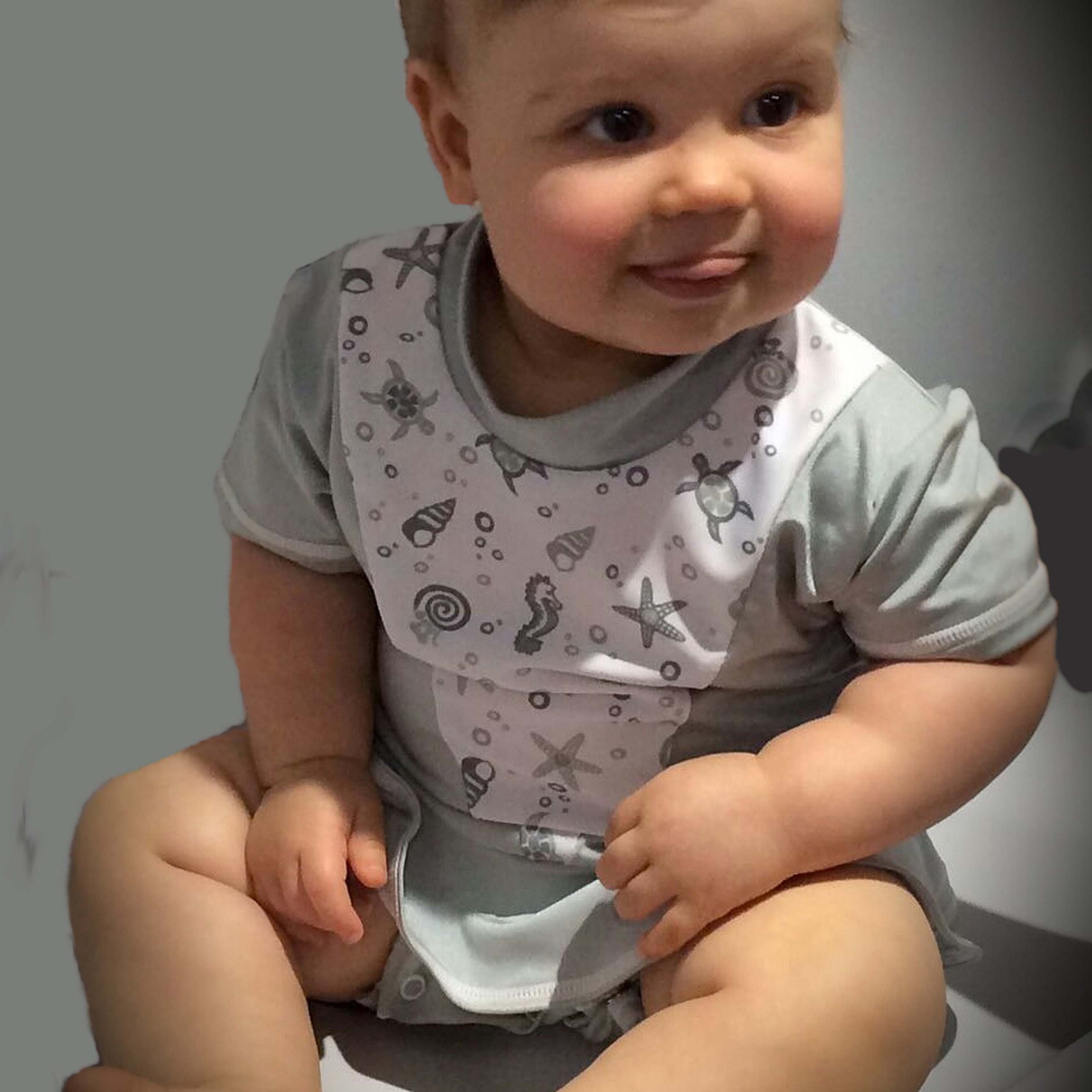 920 Baby Sunsuit, Shells- END OF RANGE CLEARANCE