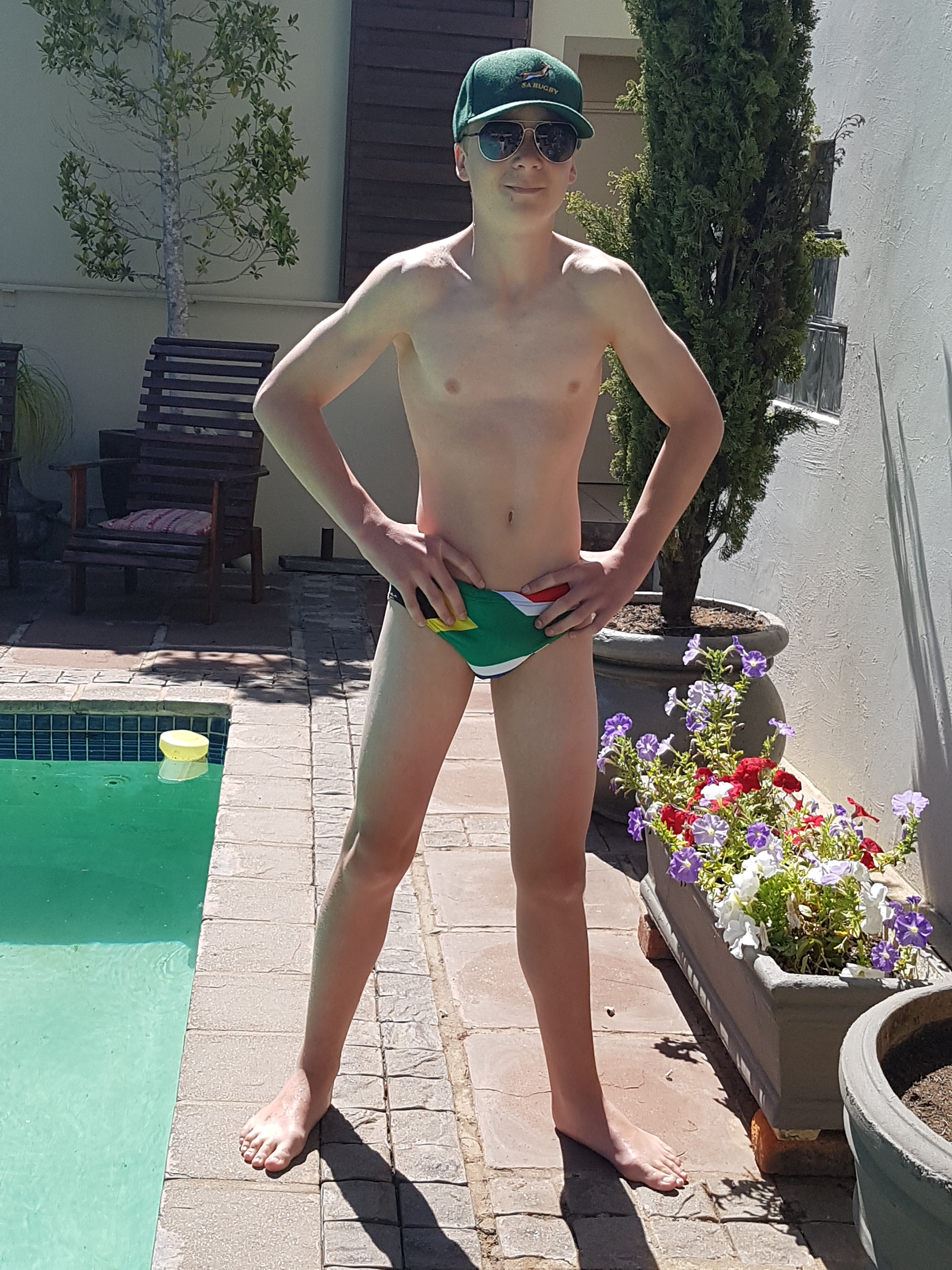 777 SA Flag Swimming Briefs - Boys