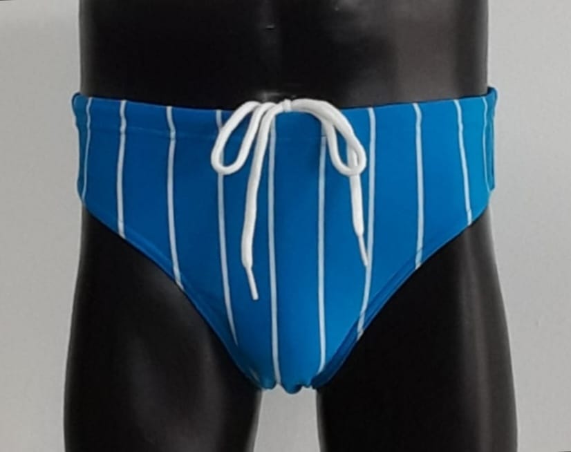 031 Men' s Striped Swimming Brief - End of range clearance