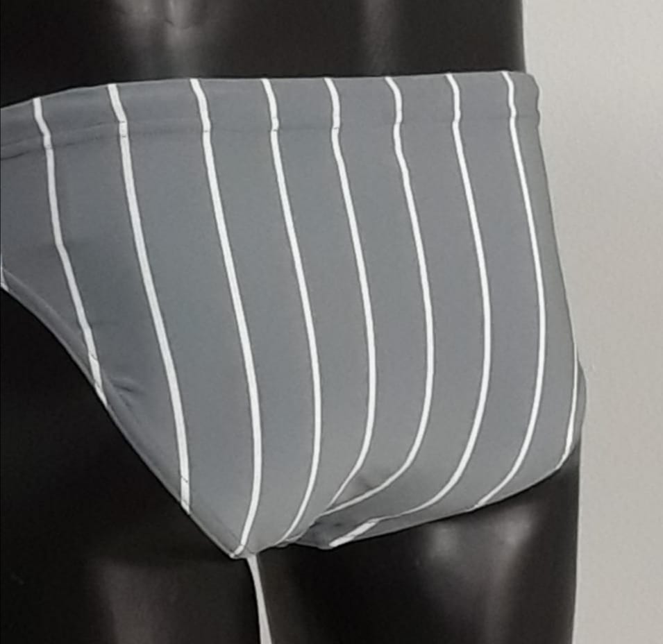 031 Men' s Striped Swimming Brief - End of range clearance
