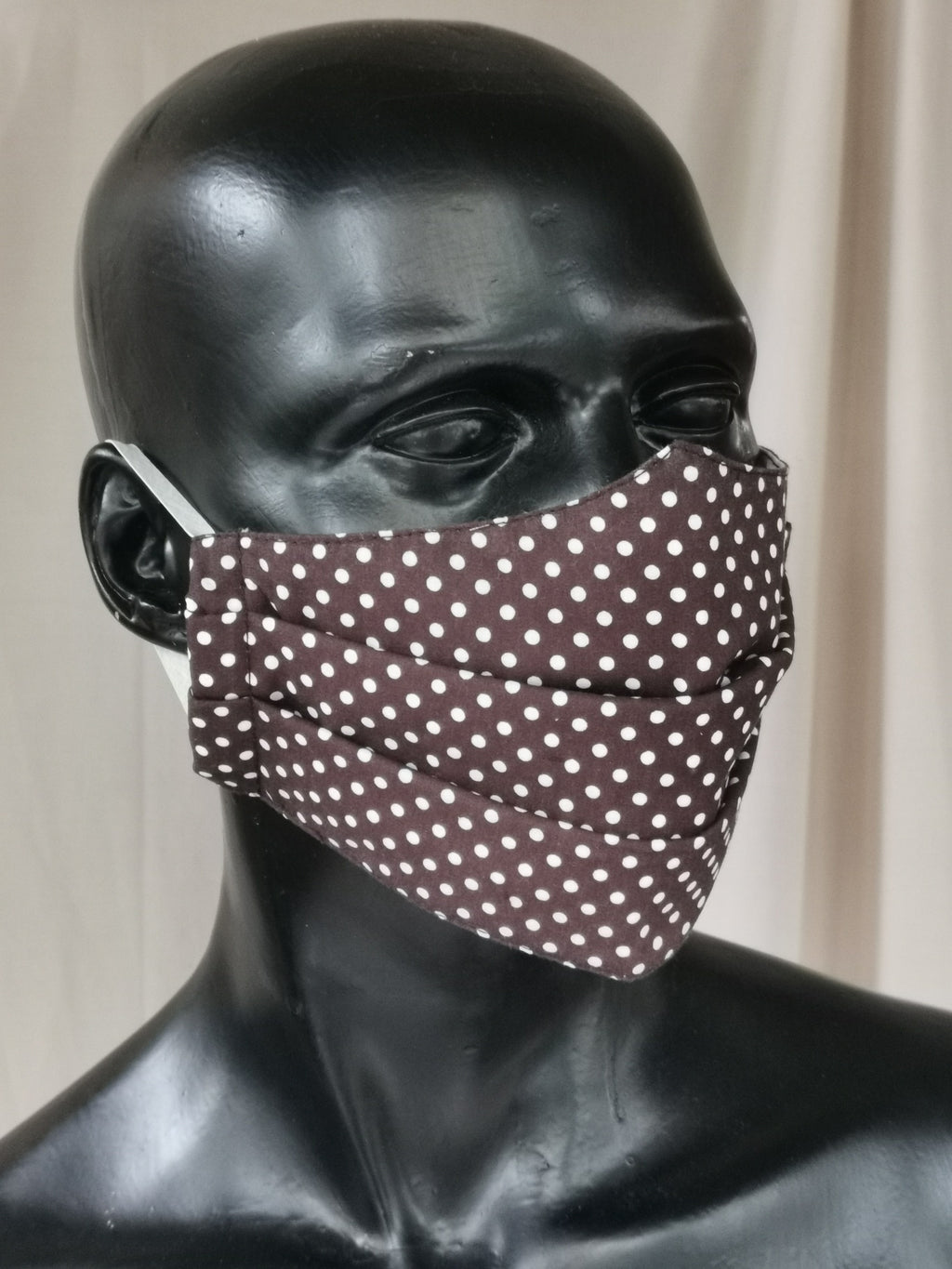 402 TYPE 1 Face mask - Brown Dotti, Adult Med Only