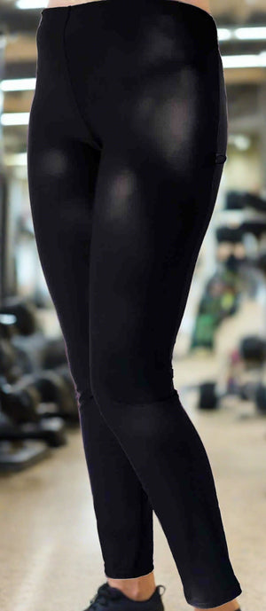 Black Lace Trim Cotton Elastane Legging | PrettyLittleThing