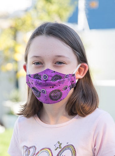 402 TYPE 1 Face mask - New Purple, Kids(S) & Adult Med