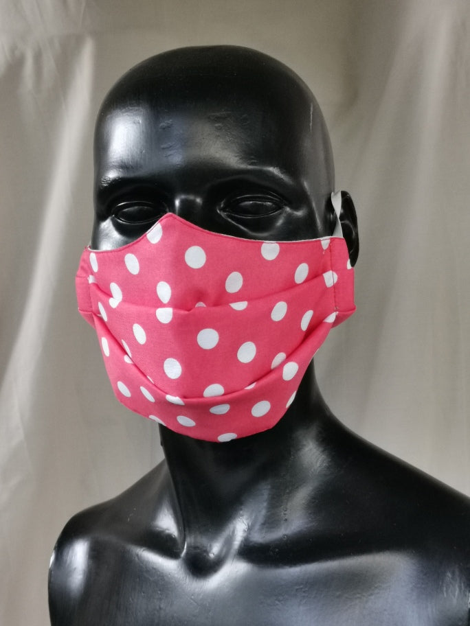 402 TYPE 1 Face mask - Pink Dot, kIDS(S) & Adult Med