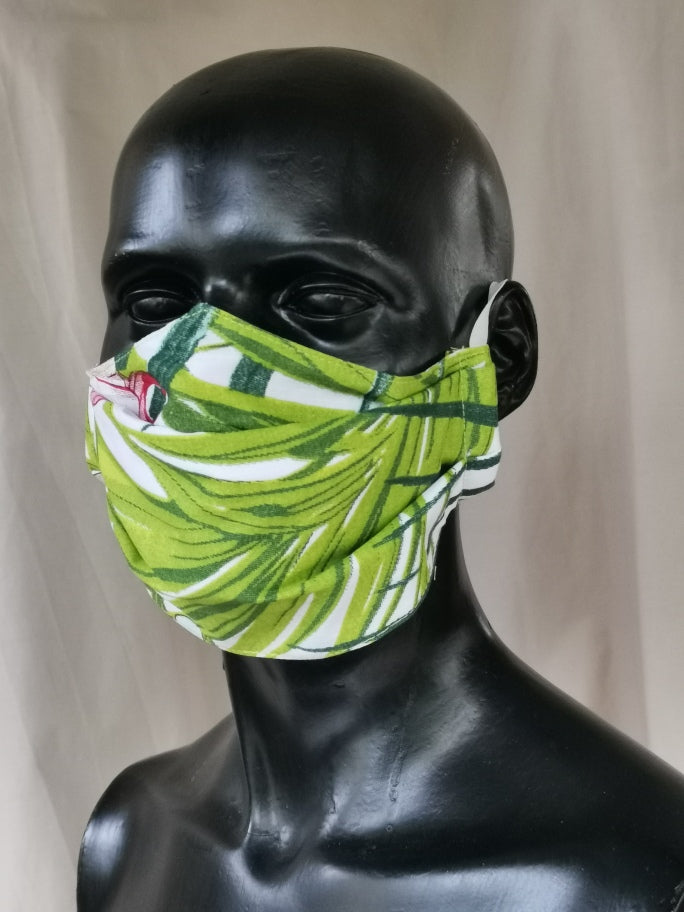 402 TYPE 1 Face mask - Palm Leaves, Adult Med Only