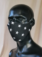 405 TYPE 2 Face mask - Black STARS, Kids(S), Med Adult & Large
