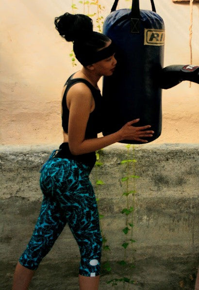 100 Ladies 3/4 Run Tights